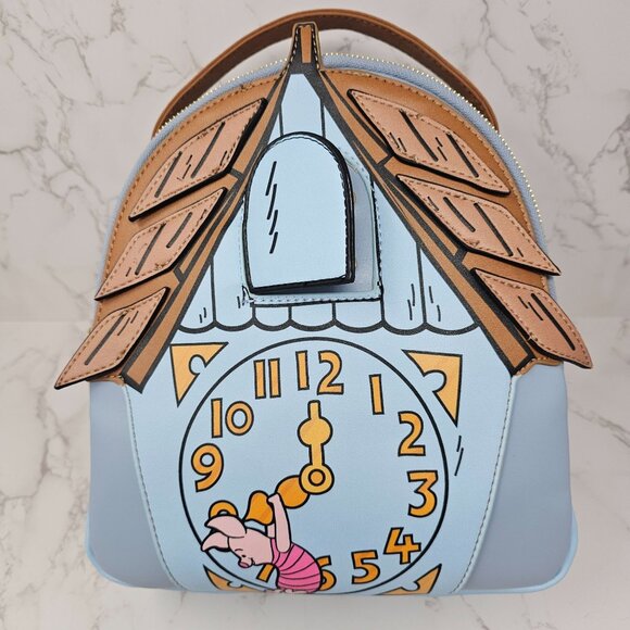 NWT Danielle Nicole Disney Winnie the Pooh Cuckoo Clock Mini Backpack - Picture 1 of 9